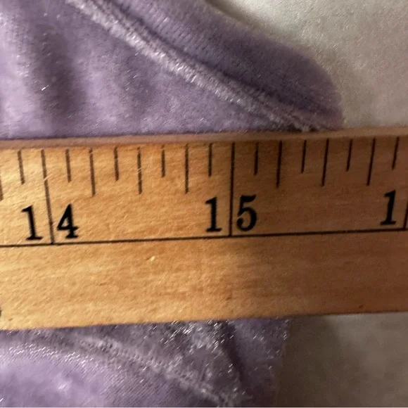 Killstar goth witchy punk lavender velvet zip up pentagram crop top size L NWT - Picture 4 of 7